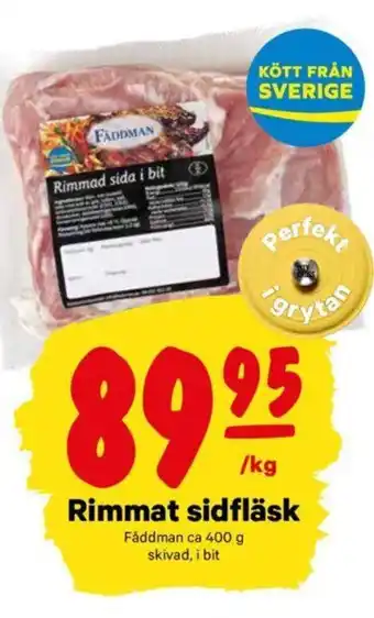 City Gross Rimmat Sidfläsk erbjuda
