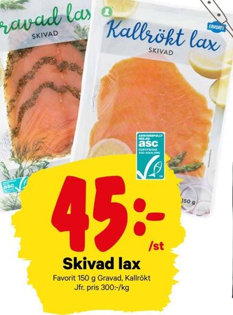 City Gross Skivad Lax erbjuda