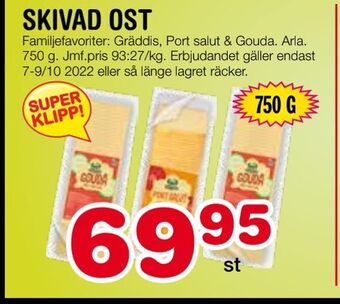Nya Pulsen Skivad ost erbjuda