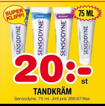 Nya Pulsen Tandkräm erbjuda
