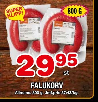 Nya Pulsen Falukorv erbjuda
