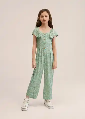 Lång overall med tryck