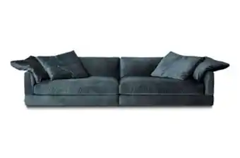 Divine 4-sits soffa tyg adore 56 blue / svarta ben