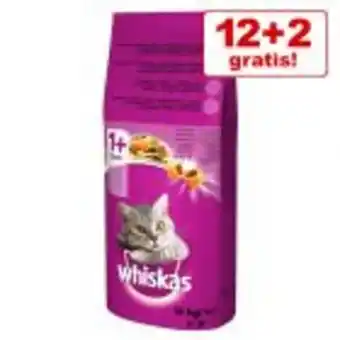 Zooplus 12 + 2 kg på köpet! 14 kg whiskas torrfoder erbjuda