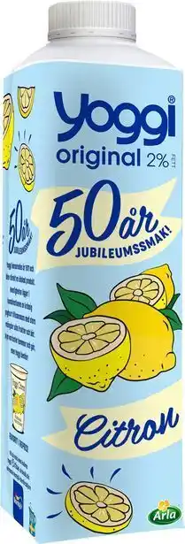 MatHem Yoggi original citron 2% 1l erbjuda