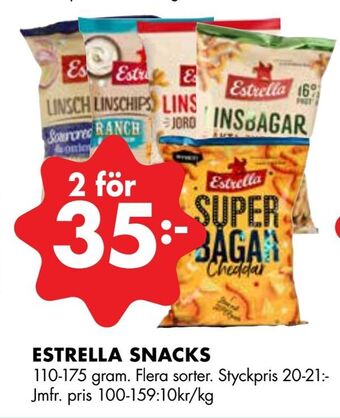 ÖoB Estrella snacks erbjuda