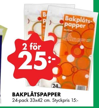 ÖoB Bakplåtspapper erbjuda