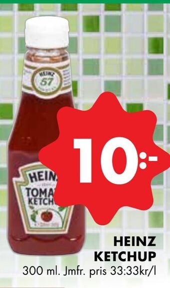 ÖoB Heinz ketchup erbjuda