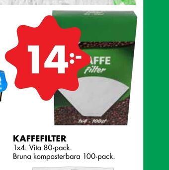 ÖoB Kaffefilter erbjuda