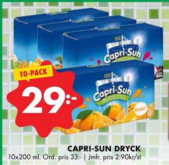 ÖoB Capri-sun dryck erbjuda