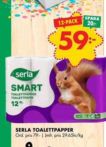 ÖoB Serla toalettpapper erbjuda