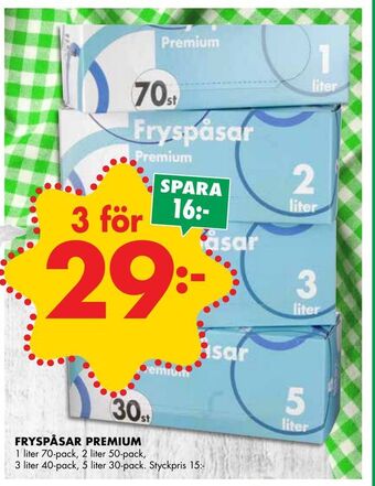 ÖoB Fryspåsar premium erbjuda