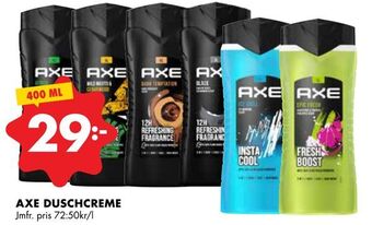 ÖoB Axe duschcreme erbjuda