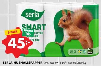 ÖoB Serla hushållspapper erbjuda