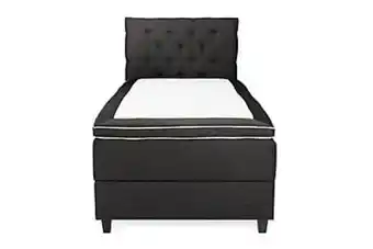 Furniturebox Oakham komplett sängpaket säng med förvaring 105x200 mörkgrå erbjuda