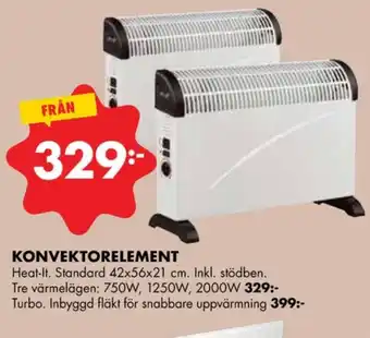 ÖoB Heat-it konvektorelement erbjuda