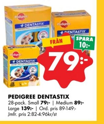 ÖoB Dentastix hundsnacks erbjuda