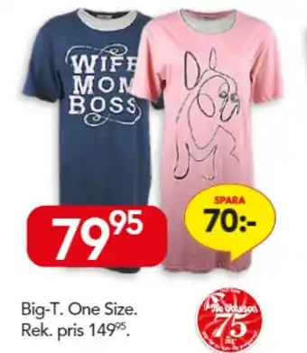 Bo Ohlsson Big-T One Size erbjuda