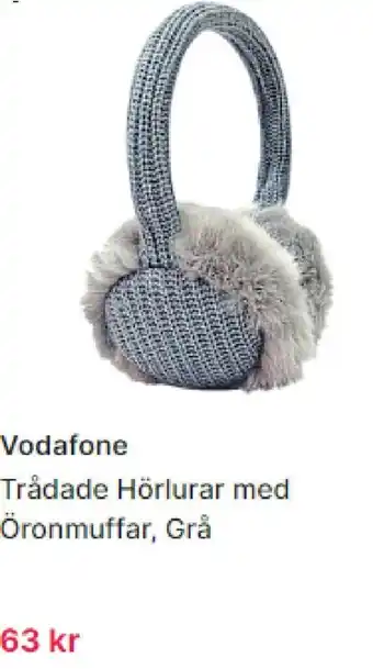 Trådade Hörlurar med Öronmuffar, Grå