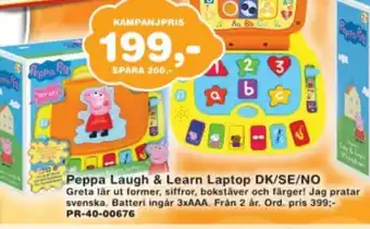 Lekextra Peppa Laugh & Learn Laptop DK/SE/NO erbjuda