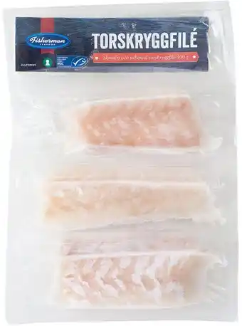 Torskryggfilé fryst 3x100g msc fisherman