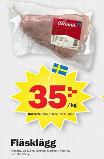 Pekås Fläsklägg erbjuda