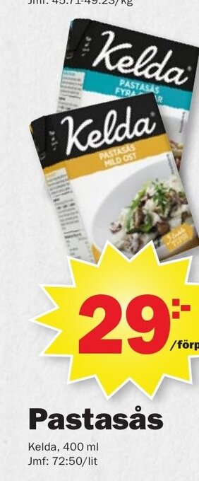 Pekås Pastasås erbjuda