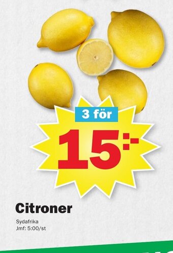 Pekås Citroner erbjuda