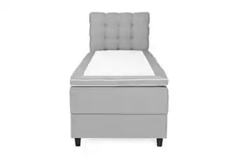 Furniturebox Oakham säng med förvaring 90x200 ljusgrå erbjuda