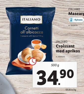 Lidl Croissant med aprikos erbjuda