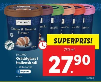 Lidl Gräddglass i italiensk stil erbjuda