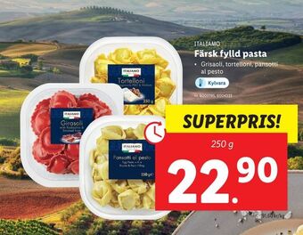 Lidl Färsk fylld pasta erbjuda