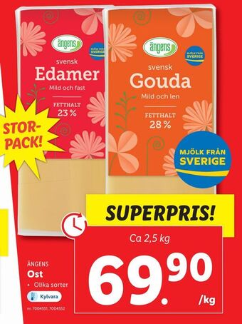 Lidl Ost erbjuda