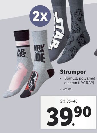 Lidl Strumpor erbjuda