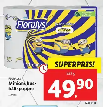 Lidl Minions hushållspapper erbjuda
