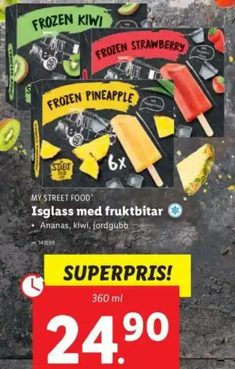 Lidl Isglass med frukbitar 360ml erbjuda
