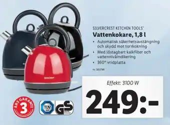 Lidl Vattenkokare 1,8L erbjuda