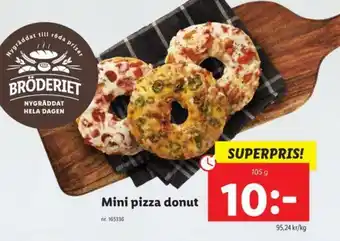 Lidl Mini pizza donut 105g erbjuda