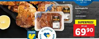 Lidl Kycklinglårfile 800g erbjuda