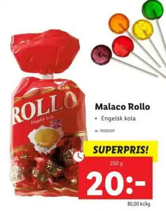 Lidl Malaco Rollo 250g erbjuda