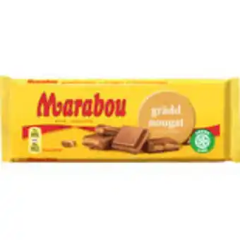 Snabbgross Gräddnougat chokladkaka marabou 100g erbjuda