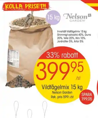 EKO Nelson garden vildfågelfrön erbjuda