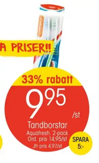 EKO Aquafresh tandborste erbjuda