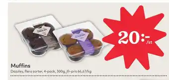 Hemköp Dazzley muffins erbjuda