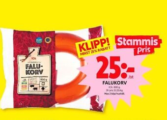 ICA Kvantum Ica falukorv erbjuda