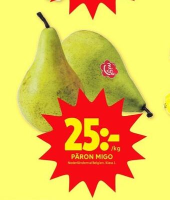 ICA Kvantum Migo päron erbjuda