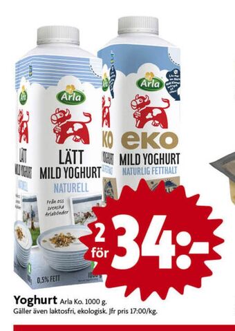 ICA Nära Arla yoghurt erbjuda