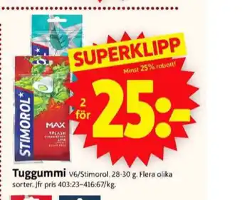 ICA Supermarket Peppermint tuggummi erbjuda