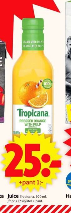 ICA Supermarket Tropicana juice erbjuda