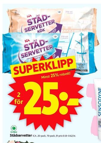 ICA Supermarket Ica städservetter erbjuda